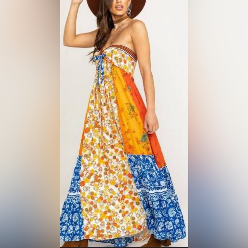 Free people Maxi California Gold size small